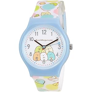 [ジェイアクシス]J-AXIS すみっコぐらし 総柄プラベルトウォッチ ブルー SX-V10-SGBL