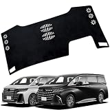XIKER トヨタ アルファード ヴェルファイア 40系 ダッシュボードマット 日焼け防止 UVカット パーツ ALPHARD VELLFIRE 2023年6月～現行 ダッシュボード 保護マット映り込み軽減 目に優しい 内装 カスタム アクセサリー 3D立体成型 滑りにくい キズ防止 車内グッズ（ブラック）