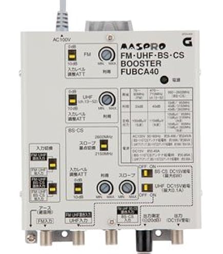 共用電源ブースター CUF-40MS DXアンテナ CUF40MS CS/BS-IF・UHF・V