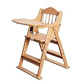 子供用ダイニングチェア 子供用ダイニングチェアソリッドウッド多機能折りたたみチェアBBスツールシート (色 : 木の色)