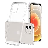 【2021最新型】iPhone12用ケース iPhone12Pro用ケース 6.1インチ 無色半透明 薄型軽量 マット感 衝撃吸収 レンズ保