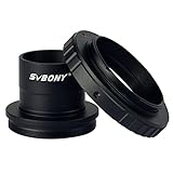 SVBONY Tアダプター 1.25インチ レンズ用 望遠鏡 顕微鏡に対応 T2 Tリングアダプター