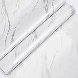 壁紙シール リメイクシート 大理石 シート 防水 防油 防汚 耐熱 キッチン はがせる 壁紙(BZDLS-幅60cm×長さ5m-グレー)