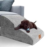 Masthome 犬 階段 犬スロープ階段 ドッグステップ 犬用ステップ 2段 5色 段差解消 ペット用 ステップ 階段 滑り止め 犬用 犬 ステップ 二段踏み台 安全 カバー取り外し可能 ペット用品 小型犬 室内犬 高齢犬 黒 ブラウン 藍 灰色 白