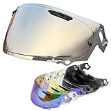 Wayocfei VAS-V MV シールド ラパイドネオ シールド プロシェード 適合：RX-7X アストラル-X アストロGX ラパイドネオ ベクター-X ASTRAL-X ASTRO-GX RAPAIDE-NEO VECTOR-X XD ヘルメット・バイザー 紫外線 吸収 バイクヘルメットアフターマーケット交換 (透明REVOシルバー)
