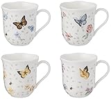 レノックス829054 BUTTERFLY MDW PETITE DWマグカップS / 4から1のパック