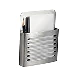 (Memo Center) - InterDesign Magnetic Memo Centre, Brushed Stainless Steel