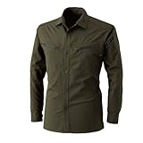 TS DESIGN LIGHT TEC ロングスリーブシャツ(春夏用) 5305 55 カーキグリーン L