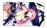 プレイマット アニメグッズト TCG万能 専用 高級 遊戯王 ToLOVEる カードゲーム ザイズ 60ｘ35cm 収納袋付き ハコクラフト （D) [並行輸入品]