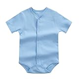 baby fruit 夏 ベビー服 無地 半袖ロンパース 女の子 男の子 Uネック フルプリント カバーオール出産祝い 赤ちゃん 肌着 ボディスーツ コットン 可愛い 三角 8色 BQ1053 Bブル
