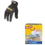 kitcox70427irnbhg03 m – Valueキット – Ironcladパフォーマンス着用ボックスハンドラ手袋( irnbhg03 m )とGlad ForceFlex tall-kit