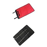 Lovoski 2個　お買い得　22個ポケット　ハードウェアツール用　収納　キャリーバッグ　レッドとブラック