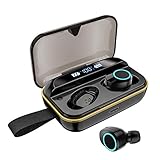 【Bluetooth5.0 LEDディスプレイ】 Bluetooth イヤホン 高音質 ワイヤレス イヤホン IPX7完全防水 3500mA