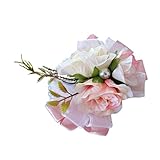 Kesoto リストフラワー　手花　フラワー　造花　ブライダル花　手首コサージュ　DIY　花嫁　結婚式　パーティー　4色選択　 - シャンパン