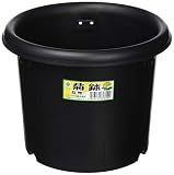 グリーンパル 菊鉢 6号 黒 容量:約3.2L
