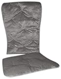 Baby Doll Bedding Crocodile Rocking Chair Pad, Silver/Grey [並行輸入品]