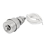 DealMux DC100V 60ミリメートルステンレススチールフロートスイッチタンクの液体の水のレベルセンサー