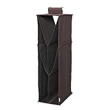 ドウシシャ 吊り下げバッグ収納 クローゼット用 幅22×奥行35cm ブラウン 【shimauシリーズ】 SM20TB-BR