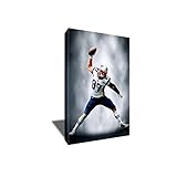Rob Gronkowski GronkスパイクPainting Portraitアートワークonキャンバスアートプリント 8x12 inches