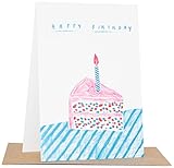 Yellow Owl Workshop Sketch Happy Birthday Cake　カード