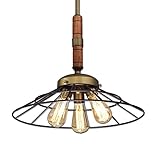 Ecopower Vintage Metal & Wood Chandeliers Kitchen Pendant Lighting Fixture【クリスマス】【ツリー】 [並行輸入品]