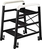 [N-4728483]ハセガワ　アルミ製組立式踏台　ＤＥ型　３段　ブラック DE2.03B