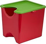 【お片付け収納BOX】PRX いれちゃお30 トマト(カラー:赤/サイズ:幅33×奥行37×高さ33cm)片づけが楽しくなる野菜色の収納ボックス