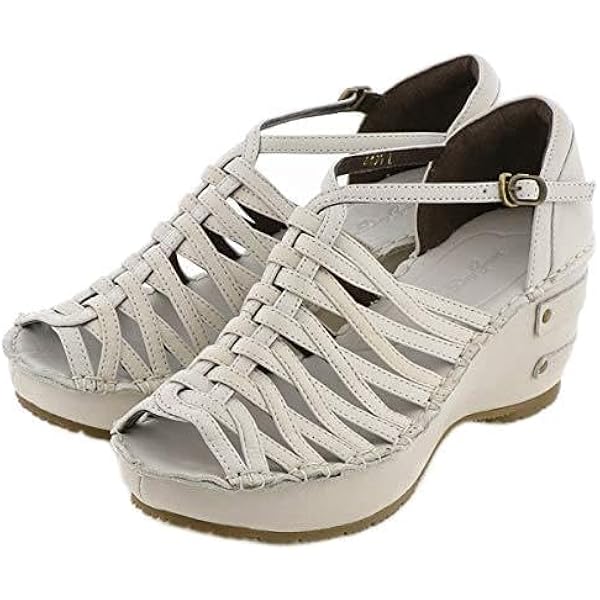 Amazon | [ヒナ デイ グリーン] 厚底ウェッジ本革グルカ