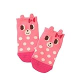 ミキハウスホットビスケッツ(mikihouse hotbiscuits) お顔がドン ショートクルーソックス 13-15cm ピンク（08）