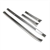 RUIQ スバル 新型 フォレスター SL系 専用 外装 ステンレスステップ ガーニッシュ サイドステップガーニッシュ外側 Subaru Forester 専用設計 (銀色)