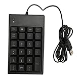 MC - 061 USB有線テンキー、23キー5.9フィートミニキーボード、ESCキー、タブキー、電卓、マルチメディアキー付き、ノートブックビジネスホームバンキングアカウンティング用