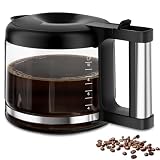 De'Longhi COM532M 3066 3067 3093 3094 3111 3112 KF140 KF863 & BCOシリーズ用 10カップ コーヒーポット ガラスカラフェ De'Longhiコーヒーメーカーエスプレッソマシン対応