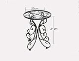 フラワーラック、ヨーロッパスタイルの鉄着陸小さな花鍋25 * 34センチメートル ( 色 : ブラック )