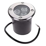 Perfk 水中ライト　3LED 潜水ライト　水中スポットライト　魚タンク　噴水 プール 池 景観ランプ　3W　暖白色