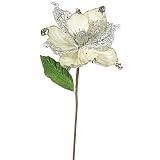 Vickerman Magnolia with 8 "フラワーヘッド&用紙Wrapped Wire Stem in 6 /バッグ 22" ブラウン QG161538