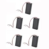 MagiDeal 5 x pp3囲まれたバッテリーホルダーボックスオン/オフスイッチ& 13 cm / 5.1インチワイヤ