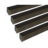 安田 アルミ角パイプ 1m 1.0x10x10mm ブロンズ 4本組