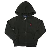 (ポロ ラルフローレン)POLO Ralph Lauren キッズ パーカー 長袖 ポニーマーク ブラック×レッド 5 [並行輸入品]