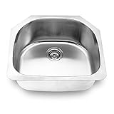 Yosemite Home Decor MAG2421 18-Gauge Stainless Steel Undermount Kitchen Sink [並行輸入品]
