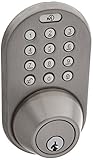 MiLocks XFK-02SN Digital Deadbolt Door Lock and Passage Knob Combo with Keyless Entry via Remote Con