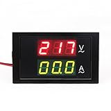 DROK®小型デジタル電圧アンペアマルチメータ110V / 220V AC 80V-300V / 100Aボルト電流計電圧計電流計ゲージセンス