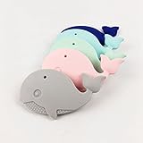 Mamimami Home 噛がため　シリコーン　9.6cm 鯨 5色/5個 柔らかい ごつごつ 幼児　噛の玩具　カミカミ 色鮮やか　材質が安全