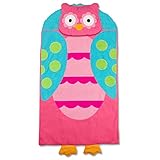 Stephen Joseph Owl Nap Mat, Pink/Turquoise [並行輸入品]