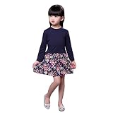 ガールズワンピース　Supplylink　花柄 ドレス 可愛い　子供洋服　誕生日　入学式　子供の日 七五三 【対象月齢:3-4Y頃】