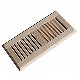 Welland Maple Hardwood Vent床登録セルフRimming Unfinished withダンパー 4x10 inch M-0410-S