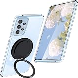 Galaxy A53 5G ケース クリア マグネット搭載 リング付き TPU ギャラクシー A53 / SC-53C / SCG15 カバー 専用 リング付き スタンド機能 縦横両対応 車載ホルダー 耐衝撃 薄型 ケース