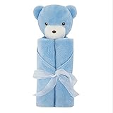 Onuneed(オンユニード) 赤ちゃん毛布 フカフカ おうさぎ、羊、クマ、象 おくるみ 優しい肌触り 保温性 通気性 (ブルークマ) [並行輸入品]