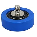 uxcell ベアリングプーリー Fタイプアイドラー ローラー ブルー M10 x 12mmネジ 15mm x 48mm x 15mm