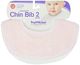 Bumkins Absorbent Cotton Chin Bib, Pink, 2-Count by Bumkins [並行輸入品]
