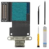 ZHUROUPU for iPad Pro 11インチ用 Dockコネクタ 1st 2nd 2018 A1980 A1934 A1979 A2013 充電ポート、for iPad Pro 12.9インチ用 3rd 2018 A1876 A1895 A1983 A2014 USB充電器 Dockコネクタ フレックスケーブルモジュール (ブラック)